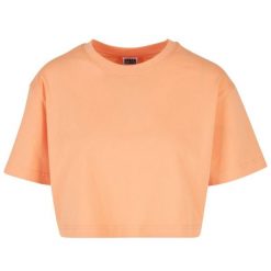 Krótka Koszulka Damska Oversize Crop. Brązowe bluzki Urban Classics, s, bez wzorów, casualowe, bez kołnierzyka, bez ramiączek. Za 49.99 zł.