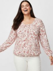 WITT WEIDEN Bluzka w kolorze kremowym rozmiar: 36. Brązowe bluzki WITT WEIDEN, bez wzorów, bez kołnierzyka, bez ramiączek. Za 30.99 zł.