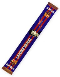 FC Barcelona 25-26, oficjalny szalik - podpisany, Lamine Yamal. Czerwone szaliki FC Barcelona, bez wzorów, z bawełny. Za 126.97 zł.