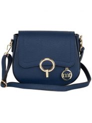 Mia Tomazzi Skórzana torebka "Carracci" w kolorze granatowym - 23 x 18 x 7 cm rozmiar: onesize. Niebieskie torby na ramię Mia Tomazzi, bez wzorów, z materiału, na ramię, bez dodatków. Za 304.99 zł.