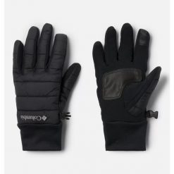Rękawiczki zimowe turystyczne damskie Columbia W Powder Lite Glove. Czarne rękawiczki Columbia, bez wzorów, sportowe. Za 155.27 zł.