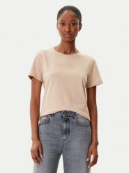 Armani Exchange T-Shirt XW001366 AF10356 U1051 Beżowy Regular Fit. Brązowe t-shirty Armani Exchange, m, bez wzorów, z bawełny, bez kołnierzyka, bez ramiączek. Za 189.99 zł.