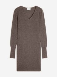 Perfect Cashmere Kaszmirowa sukienka "Joy" w kolorze brązowym rozmiar: M. Brązowe sukienki Perfect Cashmere, na co dzień, m, bez wzorów, z kaszmiru, bez kołnierzyka, bez ramiączek, midi, proste. Za 413.99 zł.