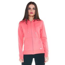 Damska podstawowa bluza z kapturem i zamkiem. Brązowe bluzy LEONE 1947 APPAREL, bez wzorów, z kapturem. Za 164.19 zł.