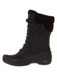 The North Face Skórzane kozaki zimowe "Shellista II Mid" w kolorze czarnym rozmiar: 37. Czarne kozaki The North Face, na zimę, z materiału, bez obcasa, bez zapięcia. Za 308.18 zł.