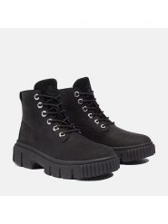 Timberland Skórzane botki "Greyfield" w kolorze czarnym rozmiar: 38,5. Czarne botki Timberland, bez wzorów, bez obcasa, bez zapięcia. Za 339.00 zł.