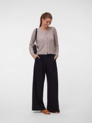 Vero Moda Kardigan w kolorze szarobrązowym rozmiar: S. Brązowe kardigany Vero Moda, s, bez wzorów, ze splotem. Za 129.95 zł.