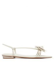 Aldo Sandały Gardenia 13986281 Biały. Białe sandały Aldo, bez wzorów, ze skóry, bez obcasa, na płaskiej podeszwie, bez zapięcia. Za 369.99 zł.