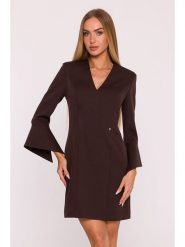 Made of emotion Sukienka w kolorze brązowym rozmiar: M. Brązowe sukienki Made Of Emotion, m, bez wzorów, bez kołnierzyka, bez ramiączek, mini. Za 306.45 zł.