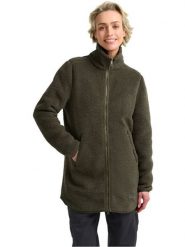 Jack Wolfskin Płaszcz polarowy "High Curl" w kolorze khaki rozmiar: L. Brązowe płaszcze Jack Wolfskin, l, bez wzorów, z materiału, bez kaptura. Za 369.84 zł.