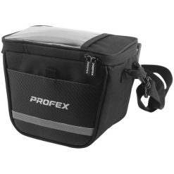 Torba rowerowa na kierownicę Profex Black Lux 4 L. Czarne torebki klasyczne PROFEX, bez wzorów, na ramię, bez dodatków. W wyprzedaży za 59.99 zł.