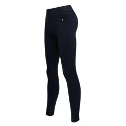 Damskie legginsy jeździeckie z pełną przyczepnością Kingsland Jalo. Niebieskie legginsy KINGSLAND, m, bez wzorów. Za 387.00 zł.