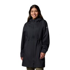 Kurtka softshell damska Columbia Weekend Adventure II Long Shell. Czarne kurtki sportowe Columbia, l, bez wzorów, z softshellu, bez kaptura, trekkingowe. Za 499.99 zł.