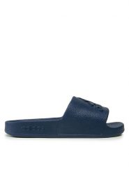Adidas Klapki adilette Aqua Slides IF7374 Niebieski. Niebieskie klapki Adidas, bez wzorów, z tworzywa sztucznego, bez obcasa. Za 89.99 zł.