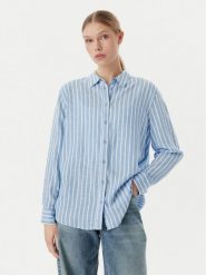 Vero Moda Koszula Linn 10305085 Niebieski Relaxed Fit. Niebieskie koszule Vero Moda, xl, bez wzorów, ze lnu, bez kołnierzyka, bez ramiączek. Za 189.99 zł.