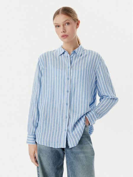 Vero Moda Koszula Linn 10305085 Niebieski Relaxed Fit. Niebieskie koszule Vero Moda, s, bez wzorów, z wiskozy, bez kołnierzyka, bez ramiączek. Za 107.99 zł.