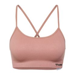 Bezszwowy biustonosz dla kobiet Hummel Juno. Czerwone bielizna sportowa Hummel, m, bez wzorów. Za 137.00 zł.