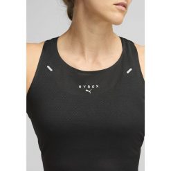 Damski skrócony top bez rękawów PUMA x HYROX ULTRASPUN PUMA Black. Czarne topy Puma, l, bez wzorów, bez kołnierzyka, bez ramiączek. W wyprzedaży za 144.00 zł.