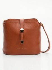 Victor & Hugo Paris Skórzana torebka "Elise" w kolorze karmelowym - 22 x 23 x 13 cm rozmiar: onesize. Brązowe torby na ramię Victor & Hugo Paris, bez wzorów, z materiału, na ramię, bez dodatków. Za 300.95 zł.