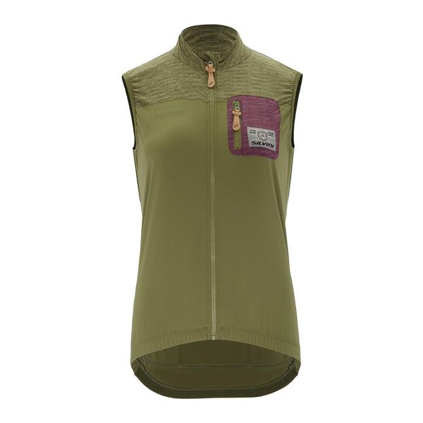 Kamizelka damska SILVINI Women Vest Caira WJ2219. Zielone kurtki sportowe Silvini, s, bez wzorów, bez kaptura, rowerowe. Za 429.99 zł.