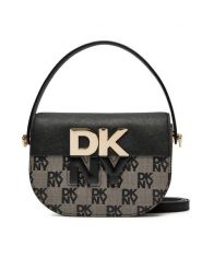 DKNY Torebka Echo Sm Flap Cbody R42EYE28 Czarny. Czarne listonoszki DKNY, bez wzorów, ze skóry, bez dodatków. Za 979.99 zł.