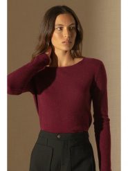 Perfect Cashmere Kaszmirowy sweter "Oprah" w kolorze bordowym rozmiar: XL. Czerwone swetry Perfect Cashmere, xl, bez wzorów, z kaszmiru, bez ramiączek. Za 237.17 zł.