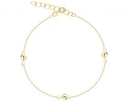 Złota bransoletka - kulki. Żółte bransoletki Apart, złote. Za 399.00 zł.