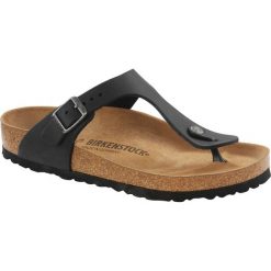 Klapki damskie Birkenstock Gizeh. Fioletowe klapki Birkenstock, bez wzorów, z materiału, bez obcasa. Za 768.00 zł.