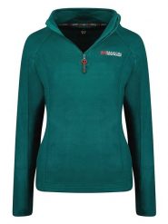 Maison Montaigne Bluza polarowa "Tumai" w kolorze ciemnozielonym rozmiar: XXL. Zielone bluzy Maison Montaigne, xxl, bez wzorów, z polaru, bez kaptura. Za 41.79 zł.