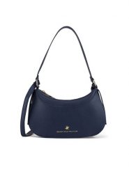 Beverly Hills Polo Club Torebka BHPC-C-008-07 Granatowy. Niebieskie torebki klasyczne Beverly Hills Polo Club, bez wzorów, z tworzywa sztucznego, bez dodatków. Za 179.99 zł.