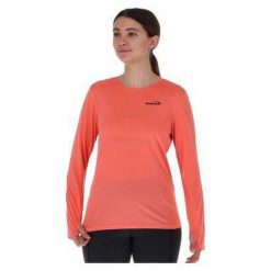 Bluza do biegania damska Inov-8 Performance Long Sleeve. Czerwone bluzy Inov-8, bez wzorów, bez kaptura. Za 209.99 zł.