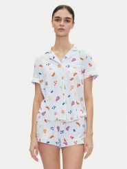 Kate Spade Piżama KSI12749 Błękitny Regular Fit. Niebieskie piżamy Kate Spade, bez wzorów, bez ramiączek. Za 219.99 zł.