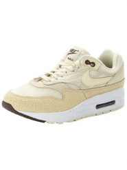 Nike Sportswear Skórzane sneakersy "Air Max 1 '87" w kolorze kremowo-beżowym rozmiar: 39. Brązowe trampki Nike Sportswear, bez wzorów, bez zapięcia. Za 547.77 zł.