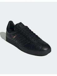 Adidas Skórzane sneakersy "Gazelle" w kolorze czarnym rozmiar: 38. Czarne trampki Adidas, bez wzorów, bez zapięcia. Za 354.94 zł.