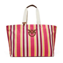 Torebka PINKO. Czerwone shopper Pinko, bez wzorów, bez dodatków. Za 569.99 zł.