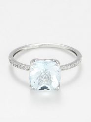 ATELIER DU DIAMANT Złoty pierścionek "Derya" z diamentami rozmiar: 54. Szare pierścionki ATELIER DU DIAMANT, z diamentem, złote. Za 926.80 zł.