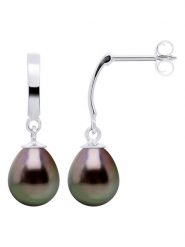 ATELIERS SAINT GERMAIN Złote kolczyki-wkrętki z perłami Tahiti rozmiar: onesize. Czarne kolczyki ATELIERS SAINT GERMAIN, z perłą, złote. Za 652.99 zł.