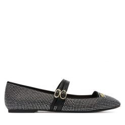 Baleriny Liu Jo. Czarne baleriny Liu Jo, bez wzorów, bez obcasa. Za 629.99 zł.