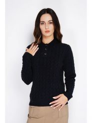 C& Jo Sweter w kolorze czarnym rozmiar: 34. Czarne swetry C& Jo, bez wzorów, z kaszmiru, bez ramiączek. Za 152.99 zł.