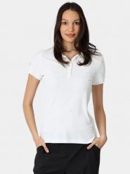 Koszulka Polo Damska Helly Hansen W Crewline. Białe koszulki polo Helly Hansen, l, bez wzorów, z poliamidu, bez kołnierzyka, bez ramiączek. Za 299.00 zł.
