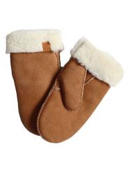 Kaiser Naturfellprodukte Wełniane rękawiczki w kolorze jasnobrązowym rozmiar: 7. Brązowe rękawiczki Kaiser Naturfellprodukte, bez wzorów, z materiału. Za 213.18 zł.