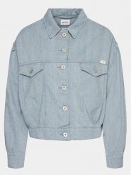 Mustang Kurtka jeansowa Bethany 1014801 Niebieski Regular Fit. Niebieskie kurtki Mustang, l, bez wzorów, z bawełny, bez kaptura. Za 259.99 zł.