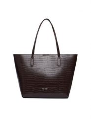 Nine West Torebka CEO-GENTLE GLAM-LDA9920 Brązowy. Brązowe shopper Nine West, bez wzorów, ze skóry, bez dodatków. Za 279.99 zł.