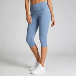 Damskie legginsy Softee Impulse. Niebieskie legginsy SOFTEE, l, bez wzorów, z elastanu, z podwyższonym stanem. Za 135.00 zł.