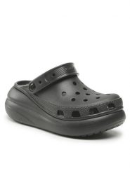 Crocs Klapki Classic Crush Clog 207521 Czarny. Czarne klapki Crocs, bez wzorów, z tworzywa sztucznego, bez obcasa. Za 219.99 zł.