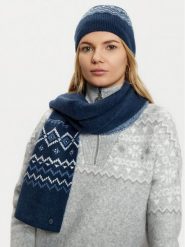 Guess Komplet czapka i komin W5PZ18 Z3LQ0 Granatowy. Niebieskie czapki Guess, z aplikacjami, z materiału. Za 569.99 zł.