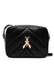 Patrizia Pepe Torebka CB0023/L004-K103 Czarny. Czarne listonoszki Patrizia Pepe, bez wzorów, ze skóry, bez dodatków. Za 1,149.00 zł.