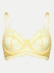 Hunkemöller Biustonosz z fiszbiną Isabelle 205389 Żółty. Żółte biustonosze Hunkemöller, bez wzorów, z syntetyku. Za 89.99 zł.