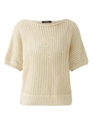Miss Lagotte Sweter w kolorze kremowym rozmiar: 38. Brązowe swetry Miss Lagotte, bez wzorów, bez ramiączek. Za 184.02 zł.