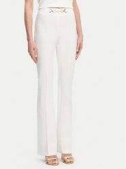 Fracomina Spodnie materiałowe FR25SVA006W51501 Écru Flare Fit. Spodnie materiałowe Fracomina, bez wzorów, z bawełny. Za 339.99 zł.